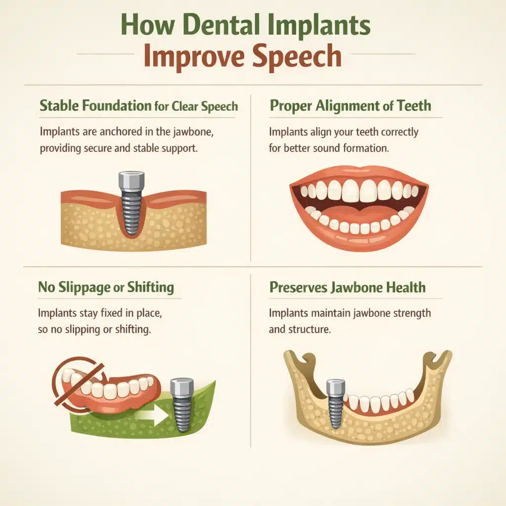 how dental implants improve speech